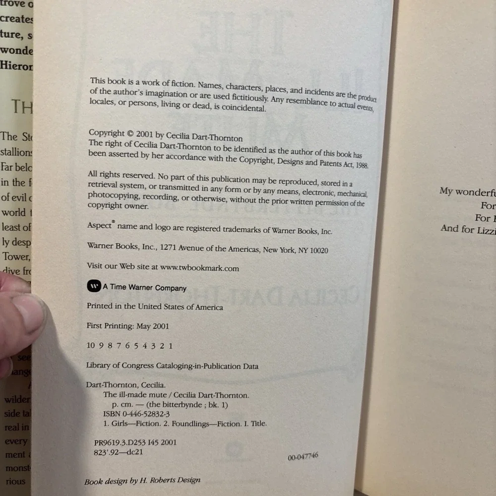The Bitterbynde Ser.: The Ill-Made Mute by Cecilia Dart-Thornton (2001,...